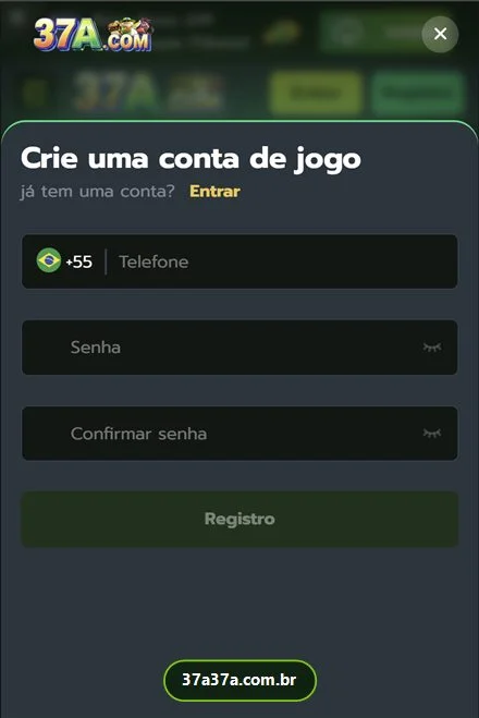 Tela de cadastro do 37A